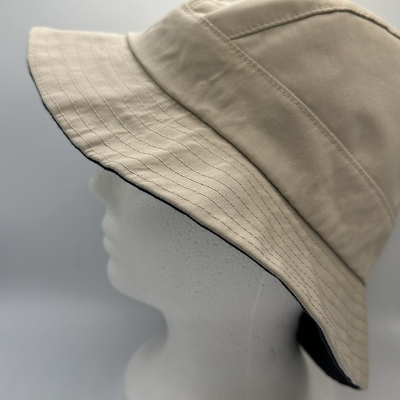 Kokin reversible black/tan canvas bucket hat - Picture 3 of 7